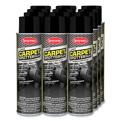 Sprayway Carpet Spotter Plus, Butyl Scent, 18 oz Aerosol Spray, Dozen (CGC676)