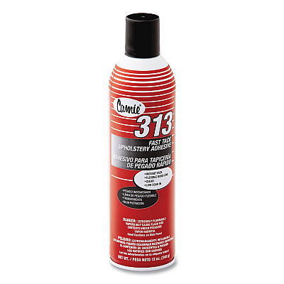 Claire 313 Fast Tack Upholstery Adhesive, 12 oz Aerosol Spray, Dries Clear, Dozen