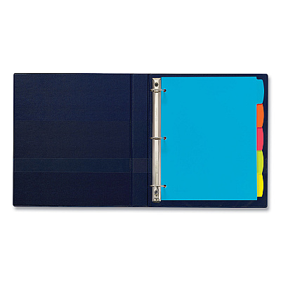 Avery Big Tab Write and Erase Durable Plastic Dividers, 5-Tab, 11 x 8.5, Assorted, 1 Set (AVE16129)