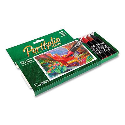 Crayola Portfolio Series Oil Pastels, 12 Assorted Colors, 12/Pack (CYO523612)