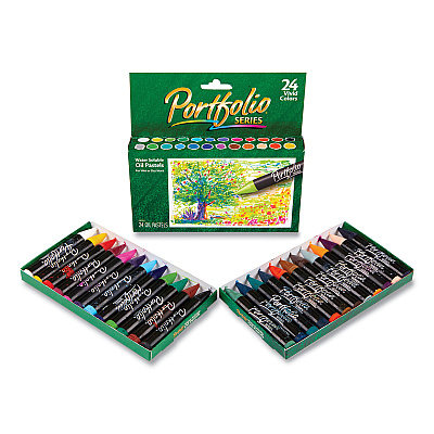 Crayola Portfolio Series Oil Pastels, 24 Assorted Colors, 24/Pack (CYO523624)