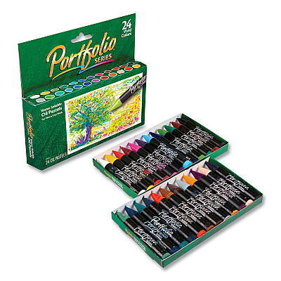 Crayola Portfolio Series Oil Pastels, 24 Assorted Colors, 24/Pack (CYO523624)