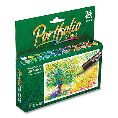 Crayola Portfolio Series Oil Pastels, 24 Assorted Colors, 24/Pack (CYO523624)