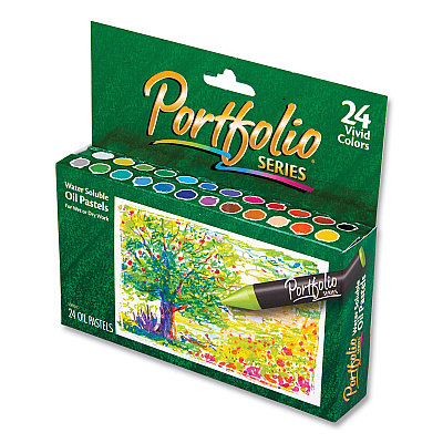 Crayola Portfolio Series Oil Pastels, 24 Assorted Colors, 24/Pack (CYO523624)