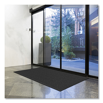 Apache Mills Ecomat Crosshatch Entry Mat, 48 x 72, Charcoal (APH062023)
