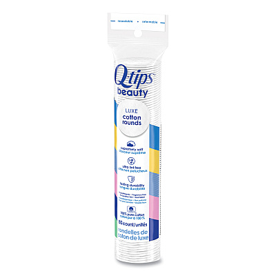 Q-tips Beauty Rounds, 80 Count, 12 Packs/Carton (UNI030521004573)
