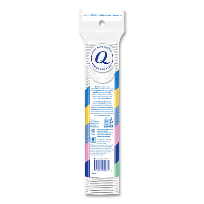 Q-tips Beauty Rounds, 80 Count, 12 Packs/Carton (UNI030521004573)