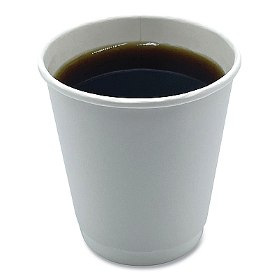 Boardwalk Paper Hot Cups, Double-Walled, 10 oz, White, 500/Carton (BWKDW10HCUP)