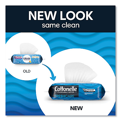 Cottonelle Ultra CleanCare Toilet Paper, Strong Tissue, Mega Rolls, Septic Safe, 1-Ply, White, 284/Roll, 6 Rolls/Pack, 36 Rolls/Carton (KCC55699)