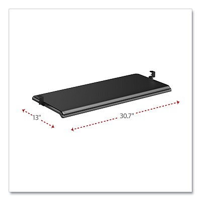 Alera AdaptivErgo Clamp-On Keyboard Tray, 30.7" x 13", Black (ALEKBT1B)