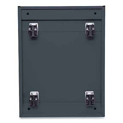 Alera File Pedestal with Full-Length Pull, Left or Right, 3-Drawers: Box/Box/File, Legal/Letter, Charcoal, 14.96" x 19.29" x 27.75" (ALEPBBBFCH)