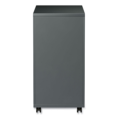 Alera File Pedestal with Full-Length Pull, Left or Right, 3-Drawers: Box/Box/File, Legal/Letter, Charcoal, 14.96" x 19.29" x 27.75" (ALEPBBBFCH)