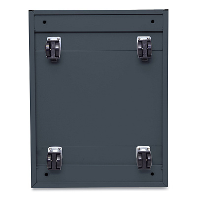 Alera File Pedestal with Full-Length Pull, Left or Right, 2-Drawers: Box/File, Legal/Letter, Charcoal, 14.96" x 19.29" x 21.65" (ALEPBBFCH)