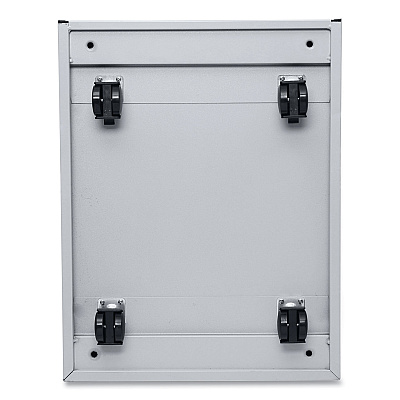 Alera File Pedestal with Full-Length Pull, Left or Right, 2-Drawers: Box/File, Legal/Letter, Light Gray, 14.96" x 19.29" x 21.65" (ALEPBBFLG)