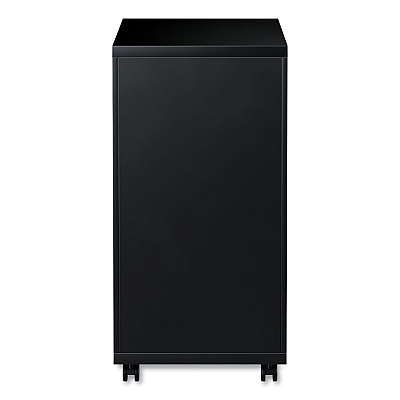 Alera File Pedestal with Full-Length Pull, Left or Right, 2 Legal/Letter-Size File Drawers, Black, 14.96" x 19.29" x 27.75" (ALEPBFFBL)