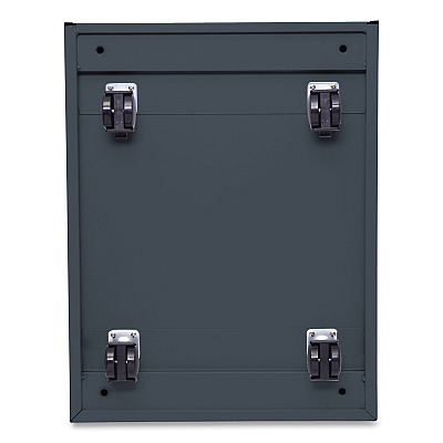 Alera File Pedestal with Full-Length Pull, Left or Right, 2 Legal/Letter-Size File Drawers, Charcoal, 14.96" x 19.29" x 27.75" (ALEPBFFCH)