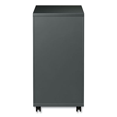Alera File Pedestal with Full-Length Pull, Left or Right, 2 Legal/Letter-Size File Drawers, Charcoal, 14.96" x 19.29" x 27.75" (ALEPBFFCH)
