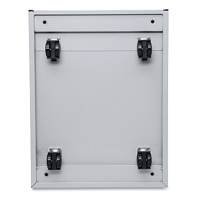Alera File Pedestal with Full-Length Pull, Left or Right, 2 Legal/Letter-Size File Drawers, Light Gray, 14.96" x 19.29" x 27.75" (ALEPBFFLG)