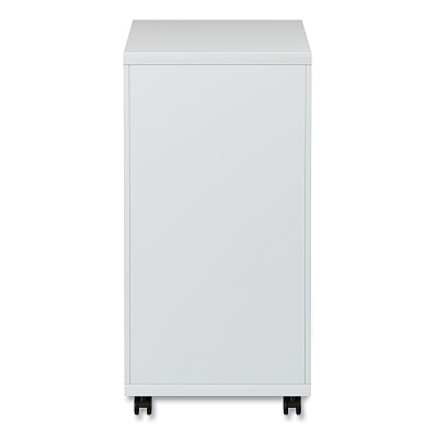 Alera File Pedestal with Full-Length Pull, Left or Right, 2 Legal/Letter-Size File Drawers, Light Gray, 14.96" x 19.29" x 27.75" (ALEPBFFLG)