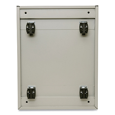 Alera File Pedestal with Full-Length Pull, Left or Right, 2 Legal/Letter-Size File Drawers, Putty, 14.96" x 19.29" x 27.75" (ALEPBFFPY)