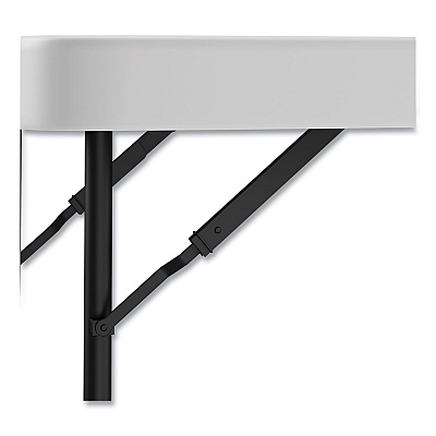 Alera Adjustable Height Plastic Folding Table, Rectangular, 72w x 29.63d x 29.25 to 37.13h, White (ALEPT72AHW)