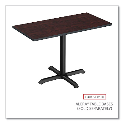 Alera Reversible Laminate Table Top, Rectangular, 47.63 x 23.63, Medium Cherry/Mahogany (ALETT4824CM)
