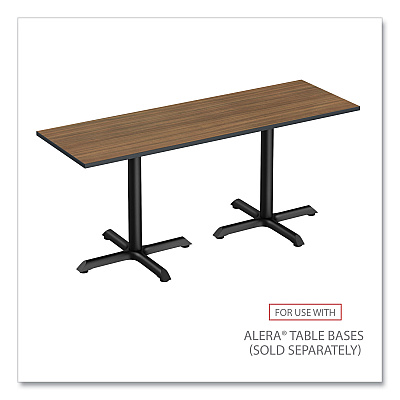 Alera Reversible Laminate Table Top, Rectangular, 47.63w x 23.63d, Espresso/Walnut (ALETT4824EW)