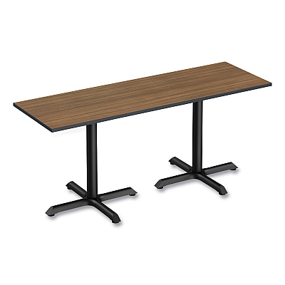 Alera Reversible Laminate Table Top, Rectangular, 47.63w x 23.63d, Espresso/Walnut (ALETT4824EW)