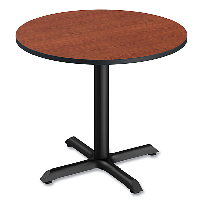 Alera Reversible Laminate Table Top, Round, 35.5" Diameter, Medium Cherry/Mahogany (ALETTRD36CM)