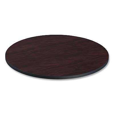 Alera Reversible Laminate Table Top, Round, 35.5" Diameter, Medium Cherry/Mahogany (ALETTRD36CM)