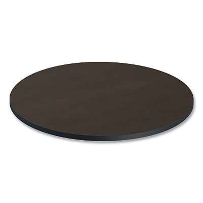 Alera Reversible Laminate Table Top, Round, 35.5" Diameter, Espresso/Walnut (ALETTRD36EW)
