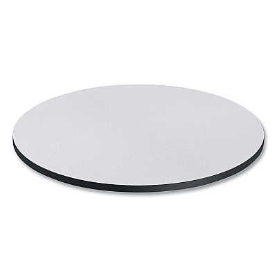 Alera Reversible Laminate Table Top, Round, 35.5" Diameter, White/Gray (ALETTRD36WG)