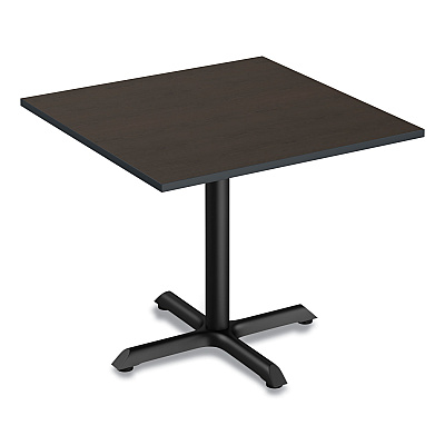 Alera Reversible Laminate Table Top, Square, 35.38w x 35.38d, Espresso/Walnut (ALETTSQ36EW)