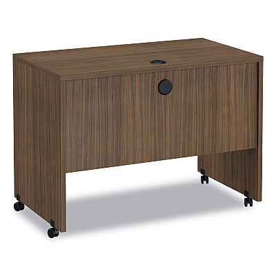 Alera Valencia Series Mobile Workstation Desk, 41.38" x 23.63" x 30", Modern Walnut (ALEVA204224WA)