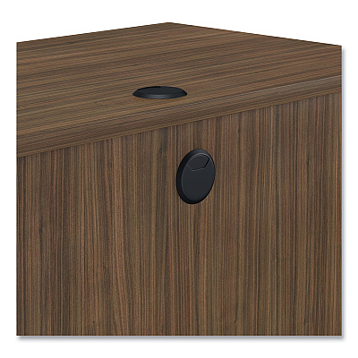 Alera Valencia Series Mobile Workstation Desk, 41.38" x 23.63" x 30", Modern Walnut (ALEVA204224WA)