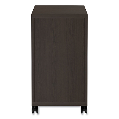 Alera Valencia Series Mobile Pedestal, Left or Right, 2 Legal/Letter-Size File Drawers, Espresso, 15.38" x 20" x 26.63" (ALEVA582816ES)