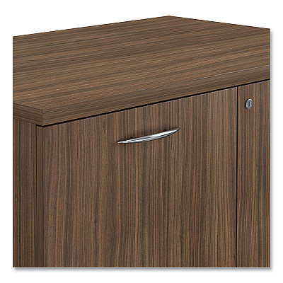 Alera Valencia Series Storage Cabinet, 34.3w x 22.78d x 29.5h, Modern Walnut (ALEVA613622WA)