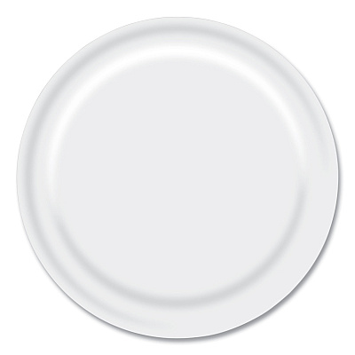 Boardwalk Paper Dinnerware, Plate, 9" dia, White, 1,000/Carton (BWKWH9PLT)