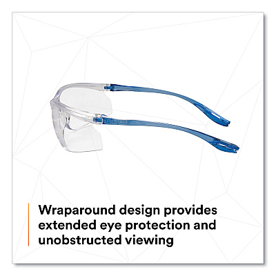 3M Virtua Sport CCS Protective Eyewear, Blue Plastic Frame, Clear Polycarbonate Lens (MMM1179600000)
