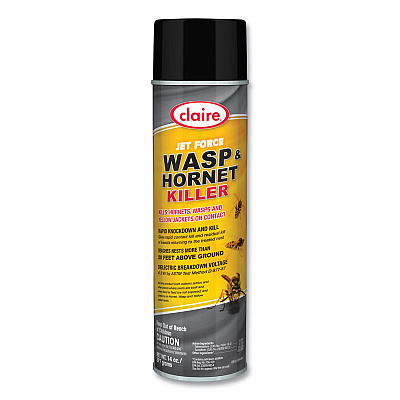 Claire Jet Force Wasp & Hornet Killer, 14 oz Aerosol Spray, 12/Carton (CGC005)