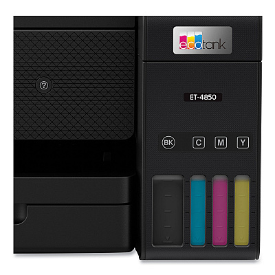 Epson EcoTank ET-4850 Wireless All-in-One Supertank Printer, Copy/Fax/Print/Scan (C11CJ60201)