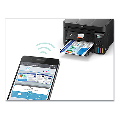 Epson EcoTank ET-4850 Wireless All-in-One Supertank Printer, Copy/Fax/Print/Scan (C11CJ60201)
