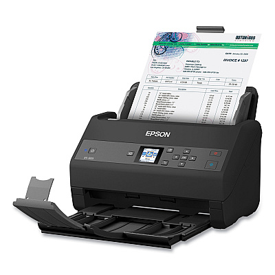 Epson WorkForce ES-865 Color Duplex Document Scanner, 600 dpi Optical Resolution, 100-Sheet Duplex Auto Document Feeder (B11B250202)