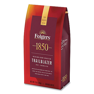1850 Coffee, Trailblazer, 12 oz Bag, 6/Carton (FOL62881)
