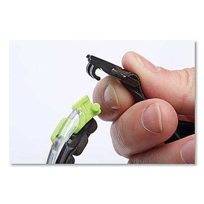 3M Solus 1000-Series Safety Glasses, Green Plastic Frame, Clear Polycarbonate Lens (MMMS1201SGAFKT)