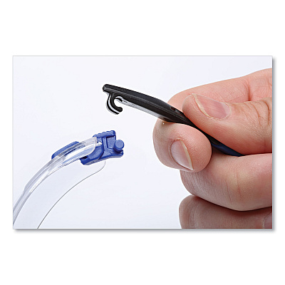 3M Solus 1000 Series Safety Glasses, Black/Blue Plastic Frame, Clear Polycarbonate Lens (MMMS1101SGAFKT)