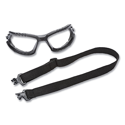 3M Solus 1000-Series Safety Glasses, Green Plastic Frame, Clear Polycarbonate Lens (MMMS1201SGAFKT)