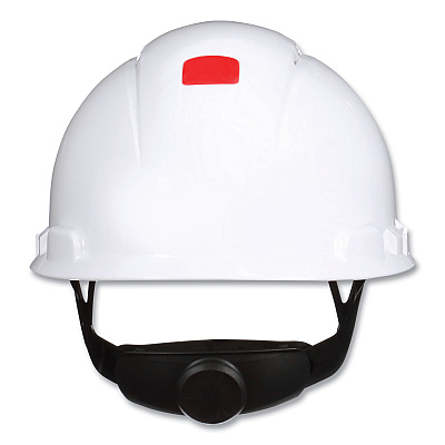 3M SecureFit H-Series Hard Hats, H-700 Front-Brim Cap with UV Indicator, 4-Point Pressure Diffusion Ratchet Suspension, White (MMMH701SFVUV)