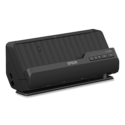 Epson WorkForce ES-C320W Wireless Compact Desktop Document Scanner, 600 dpi Optical Resolution, 20-Sheet Auto Document Feeder (B11B270201)