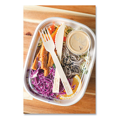 World Centric Bamboo Cutlery, Fork, 6.7", Natural, 2,000/Carton (WORFOBB67)